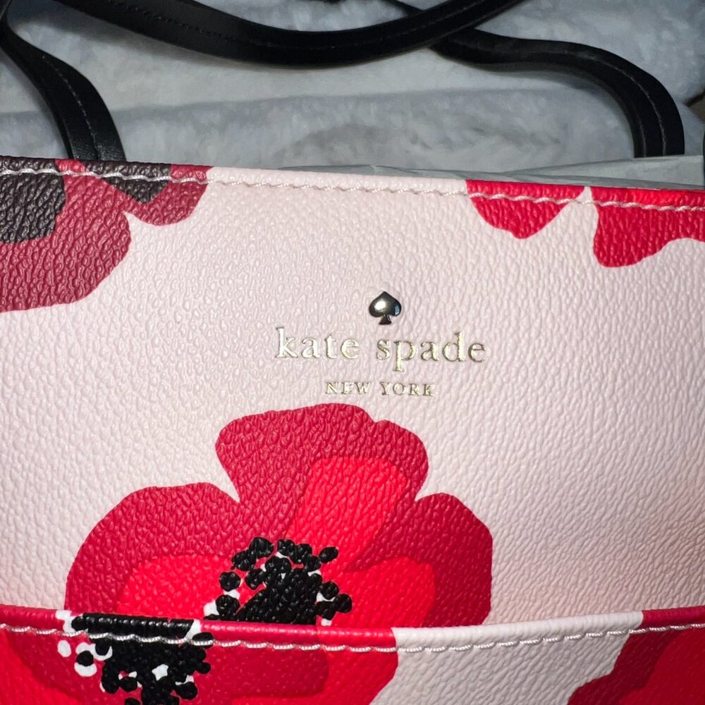 Kate Spade New York Hyde Lane Poppies Riley Tote - Picture 3 of 6